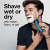Braun - Series 3 Proskin 3-in-1 Rechargeable Electric Shaver, Wet or Dry Use, Blue - - Mounts For Less