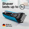 Braun - Series 3 Proskin 3-in-1 Rechargeable Electric Shaver, Wet or Dry Use, Blue - - Mounts For Less