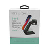 CJ Tech - 3 in 1 Qi Wireless Charging Station, 15 Watts, Black - - Mounts For Less