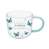 Chantal Lacroix - “Butterfly” Glass Cup, 350ml Capacity - - Mounts For Less