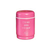 Chantal Lacroix - “C'est bon quand c'est chaud” Stainless Steel Thermos, 12oz Capacity, Pink - - Mounts For Less