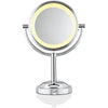 Conair TGBE4RC - Bilateral Floor Mirror, 5x and 1x Magnification, Soft Lighting, Chrome Finish - - Mounts For Less