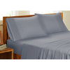 Cotton House - Microfiber Sheet Set, Wrinkle Free, Double Size, Charcoal - - Mounts For Less