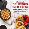 DASH - Mini Waffle Maker for Individual Waffles, 4" Diameter, Non-Stick Surface, Black - - Mounts For Less