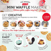 DASH - Mini Waffle Maker for Individual Waffles, 4" Diameter, Non-Stick Surface, Black - - Mounts For Less
