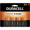 Duracell CopperTop - 9 Volt Alkaline Batteries, Long Lasting Power, 4 Pack - - Mounts For Less