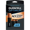 Duracell Optimum - Pack of 8 Long Life AA Batteries, Resealable Packaging - - Mounts For Less