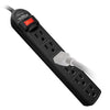 Elink - 6 Outlet Surge Protector, 90 Joules Protection, 2ft Cord, Black - - Mounts For Less