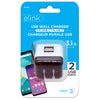 Elink EK091 Universal USB Charger 2 Port USB 3.1A White and Black - - Mounts For Less
