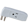 Elink EL-676 3 Grounded Side Outlets Adapter White - - Mounts For Less