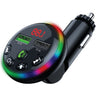 Elink - FM Transmitter for Car with 2 USB Ports and RGB Lighting, Black - - Mounts For Less