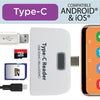 Elink - USB Type-C to USB-A Adapter and SD and Micro SD Card Reader, White - - Mounts For Less