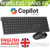 Elink - Wireless English Keyboard and Mouse Set, Copilot Key, Black - - Mounts For Less