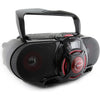 Emerson - Portable BoomBox with CD Player and Cassette, Bluetooth, AM/FM Radio, USB Input, Red - - Mounts For Less