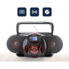 Emerson - Portable BoomBox with CD Player and Cassette, Bluetooth, AM/FM Radio, USB Input, Red - - Mounts For Less