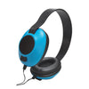 Escape - Wired Stereo Headphones with Built-in Microphone, Blue - - Mounts For Less