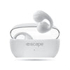 Escape - Wireless Ear Clip Headphones with Microphone and Charging Case, White - - Mounts For Less