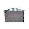F. Corriveau International - Curtain for Gazebo 10' x 10', Water resistant, Gray - - Mounts For Less