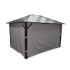 F. Corriveau International - Curtain for Gazebo 10' x 10', Water resistant, Gray - - Mounts For Less