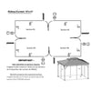 F. Corriveau International - Curtain for Gazebo 10' x 12' , Water resistant, Black - - Mounts For Less