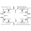 F. Corriveau International - Curtain for Gazebo 12' x 16' , Water resistant, Charcoal - - Mounts For Less
