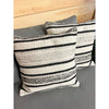 F. Corriveau International - Element Striped Cushion, Indoor/Outdoor, 18" x 18" - - Mounts For Less