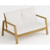 F. Corriveau International - Fuji Outdoor 2-Seater Bench, Acacia Wood Frame - - Mounts For Less