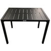 F. Corriveau International - Outdoor Ristorante Dining Table, Aluminum Frame - - Mounts For Less