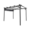 F. Corriveau International - Pergola Sans Luis 10' x 12' with Retractable Roof, Black - - Mounts For Less