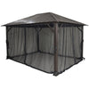 F. Corriveau International - Seoul Gazebo 10' x 12' with Galvanized Steel Roof - - Mounts For Less