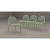 F. Corriveau International - Set of 4 Summer Dining Chairs, Indoor/Outdoor, Green - - Mounts For Less