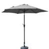 F. Corriveau International - Umbrella Octogonal 8,5' Fabric Top Grey - - Mounts For Less