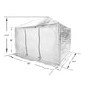 F. Corriveau International - Winter Cover for Gazebo, 10' x 12', White - - Mounts For Less