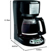 Hamilton Beach - Programmable Coffee Maker, 12 Cup Capacity, 3 Brewing Options, Black - - Mounts For Less