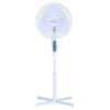 Hauz - 3 Speed Oscillating Pedestal Fan, 16 Inch Diameter, White - - Mounts For Less