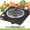 Hauz - Portable Single Burner Electric Cooktop, 1000 Watts, Black - - Mounts For Less