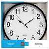 Hauz - Round Wall Clock, 10" Diameter, Quartz Precision, Black - - Mounts For Less