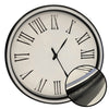 Hauz - Round Wall Clock, 14" Diameter, Quartz Precision, White - - Mounts For Less