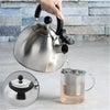 Hauz - Stovetop Whistling Kettle, 2 Liter Capacity, Made of Stainless Steel - - Mounts For Less