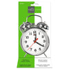 Hauz - Wind-up Alarm Clock, 4 Inch Dial, Luminous Hands, Silver - - Mounts For Less