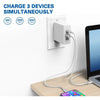HuntKey - Wall Charger 1 USB-C Socket and 2 USB-A Sockets with 1.8m Cable, White - - Mounts For Less