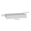 ITY International - Set of 3 Mini Floating Wall Shelf, 16" x 5.1" x 1.5", White - - Mounts For Less