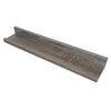 ITY International - Set of 3 Wall Shelves with Raised Lip, 27.55"x3.75"x2", Taupe Grey - - Mounts For Less