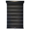 ITY Olivia Stone – 18" X 84" Alternate Blinds Window Shade Cordless Black - - Mounts For Less