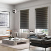 ITY Olivia Stone – 18" X 84" Alternate Blinds Window Shade Cordless Black - - Mounts For Less