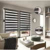 ITY Olivia Stone – 18" X 84" Alternate Blinds Window Shade Cordless Black - - Mounts For Less