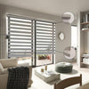 ITY Olivia Stone - 46" X 84" Alternate Blinds Window Shade Cordless Grey - - Mounts For Less