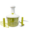 JS Gourmet - 3 in 1 Chopper, Salad Spinner and Mixer, 1850ml Capacity, Green - - Mounts For Less