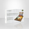 JS Gourmet - Acacia Wood Cheese Board with 4 Knives and Magnetic Holder - - Mounts For Less