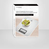 JS Gourmet - Digital Kitchen Scale with LCD Screen, Stainless Steel - - Mounts For Less